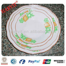 2014 nuevo diseño personalizó las placas de la porcelana / la placa del recuerdo de la porcelana / la placa decorativa de la uva